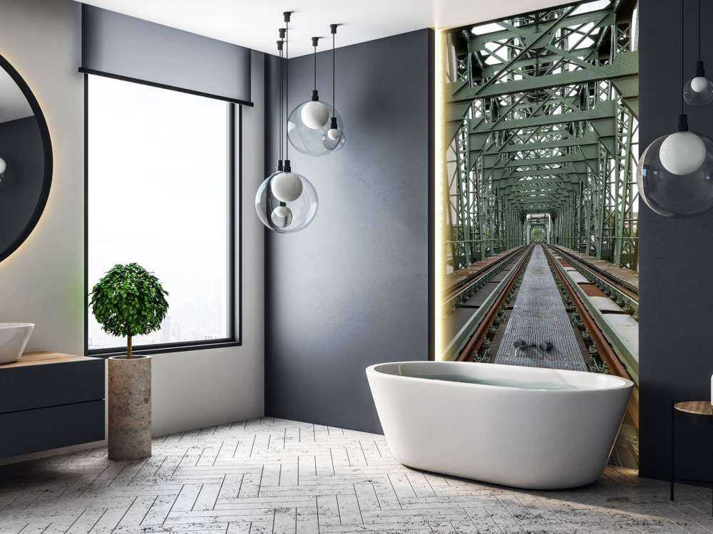Monumentale Eisenbahnbrücke De Hef in Rotterdam  